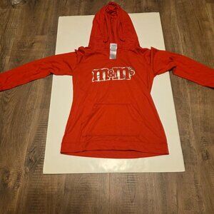 M & M Candy Red Hoodie with Double Front Pockets